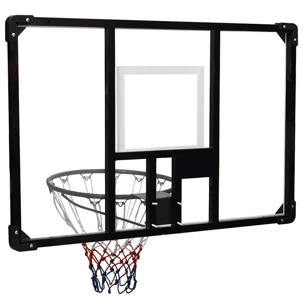 vidaXL Panou de baschet, transparent, 106x69x3 cm, policarbonat vidaXL Panou de baschet, transparent, 106x69x3 cm, policarbonat