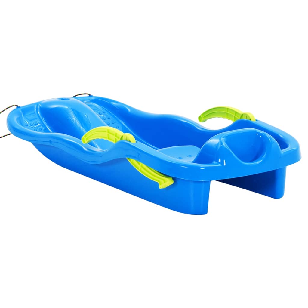 vidaXL Sanie cu frâne, albastru, 87x40x18 cm, polipropilenă vidaXL Sanie cu frâne, albastru, 87x40x18 cm, polipropilenă
