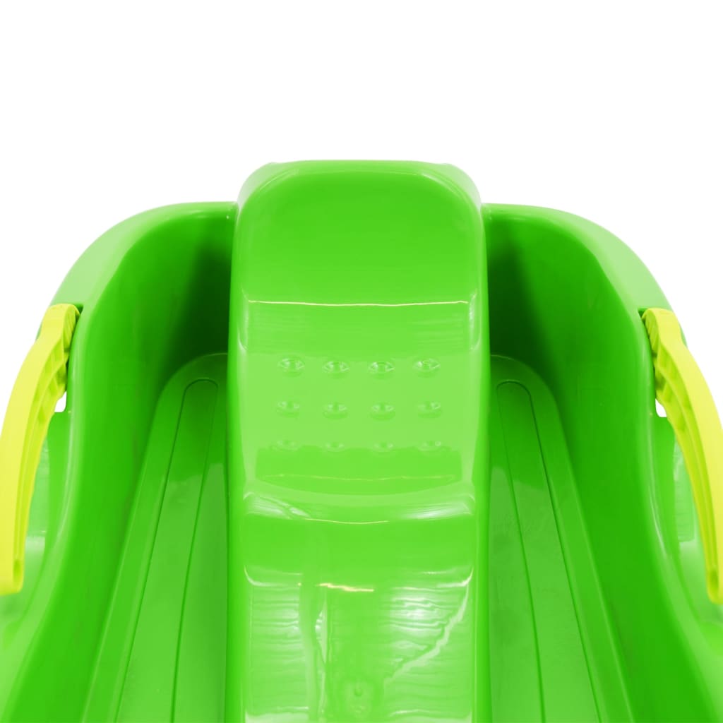vidaXL Sanie cu frâne, verde, 87x40x18 cm, polipropilenă
