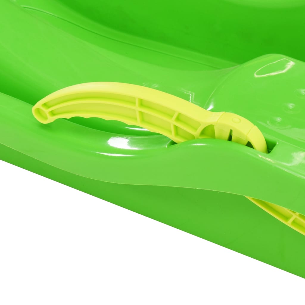 vidaXL Sanie cu frâne, verde, 87x40x18 cm, polipropilenă
