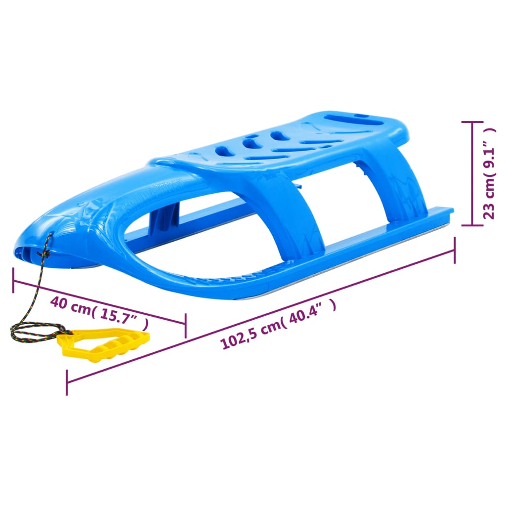vidaXL Sanie pentru copii, albastru, 102,5x40x23 cm, polipropilenă
