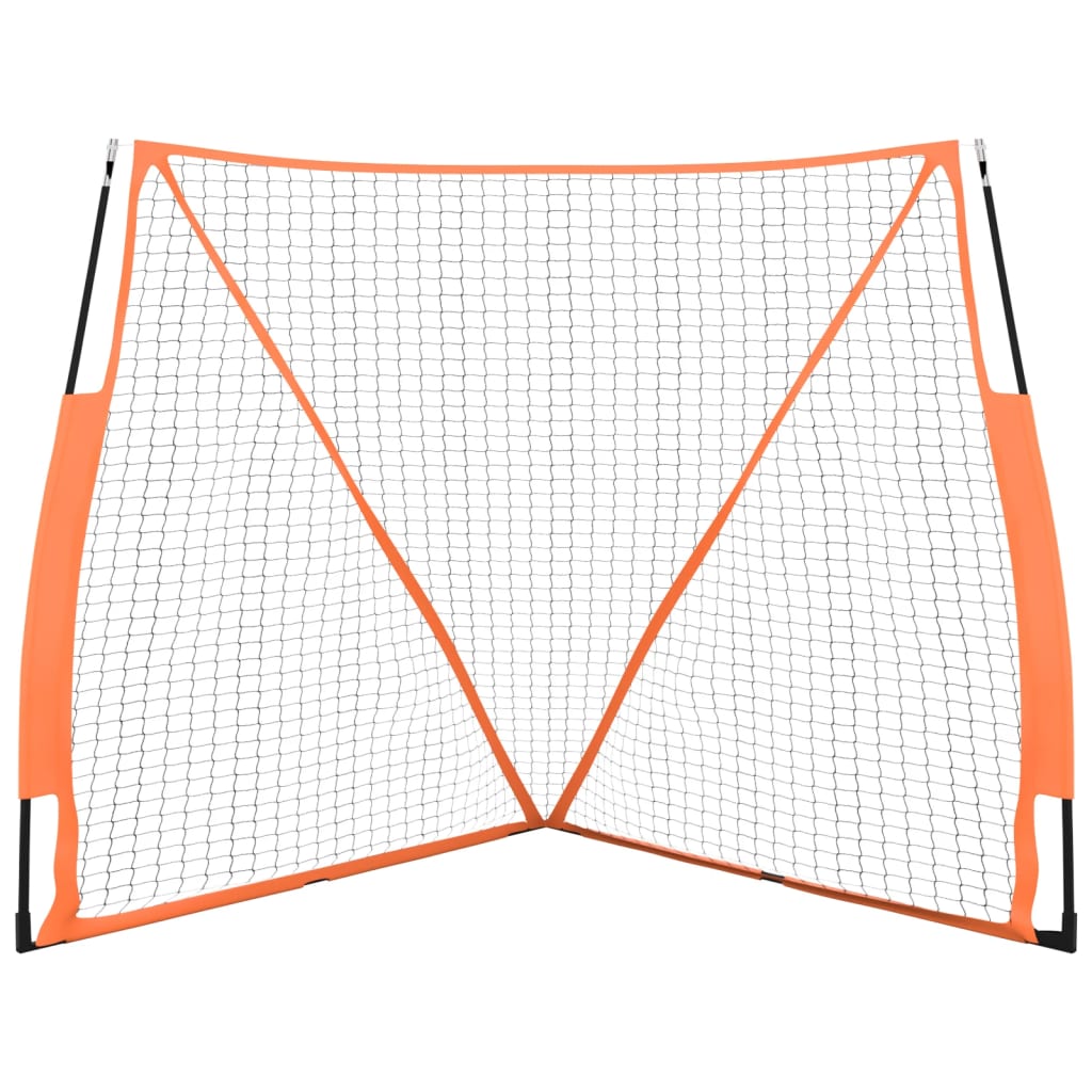 vidaXL Plasă baseball portabilă portocaliu/negru 183x182x183cm oțel/PE vidaXL Plasă baseball portabilă portocaliu/negru 183x182x183cm oțel/PE