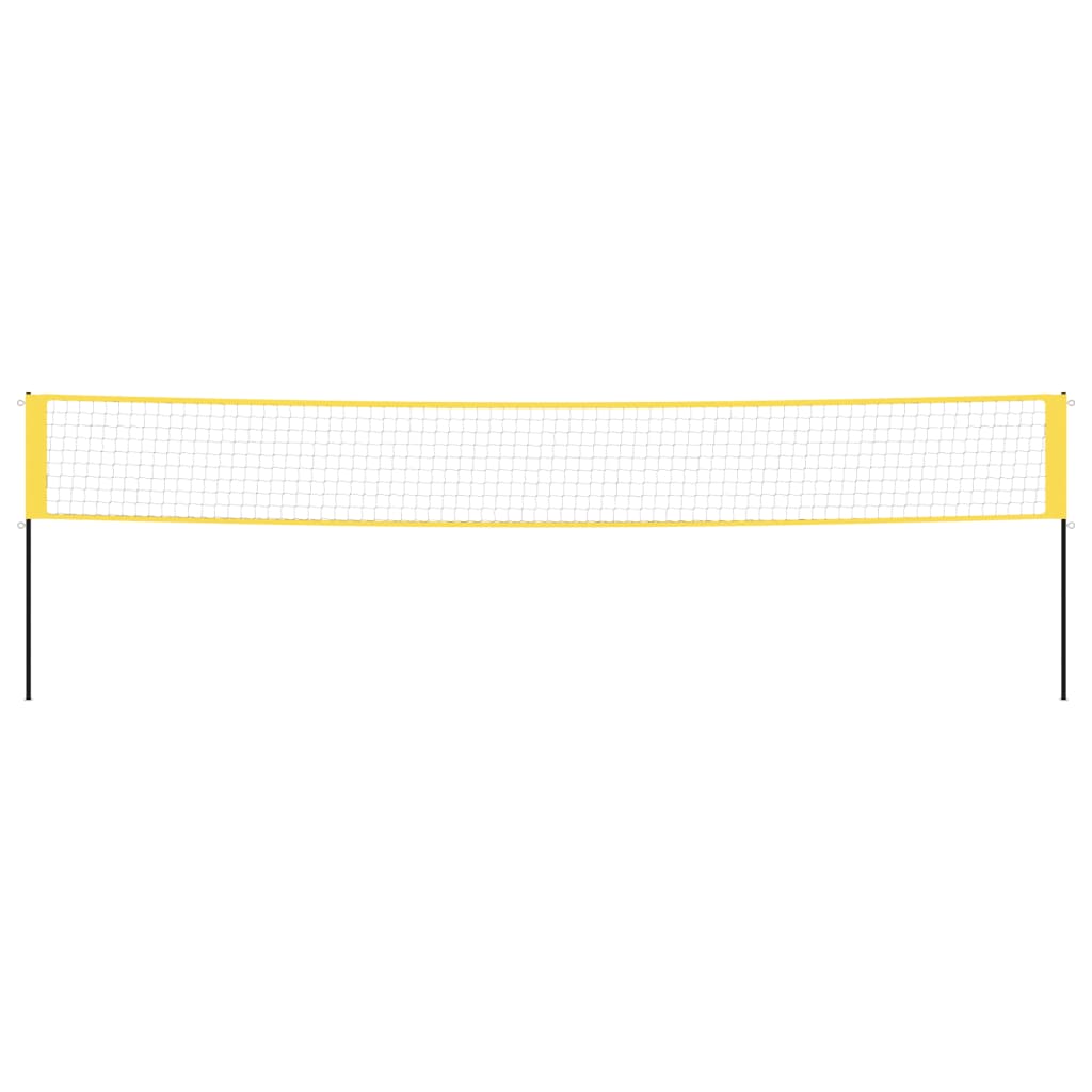 vidaXL Plasă de badminton, galben și negru, 600x155 cm, țesătură PE vidaXL Plasă de badminton, galben și negru, 600x155 cm, țesătură PE