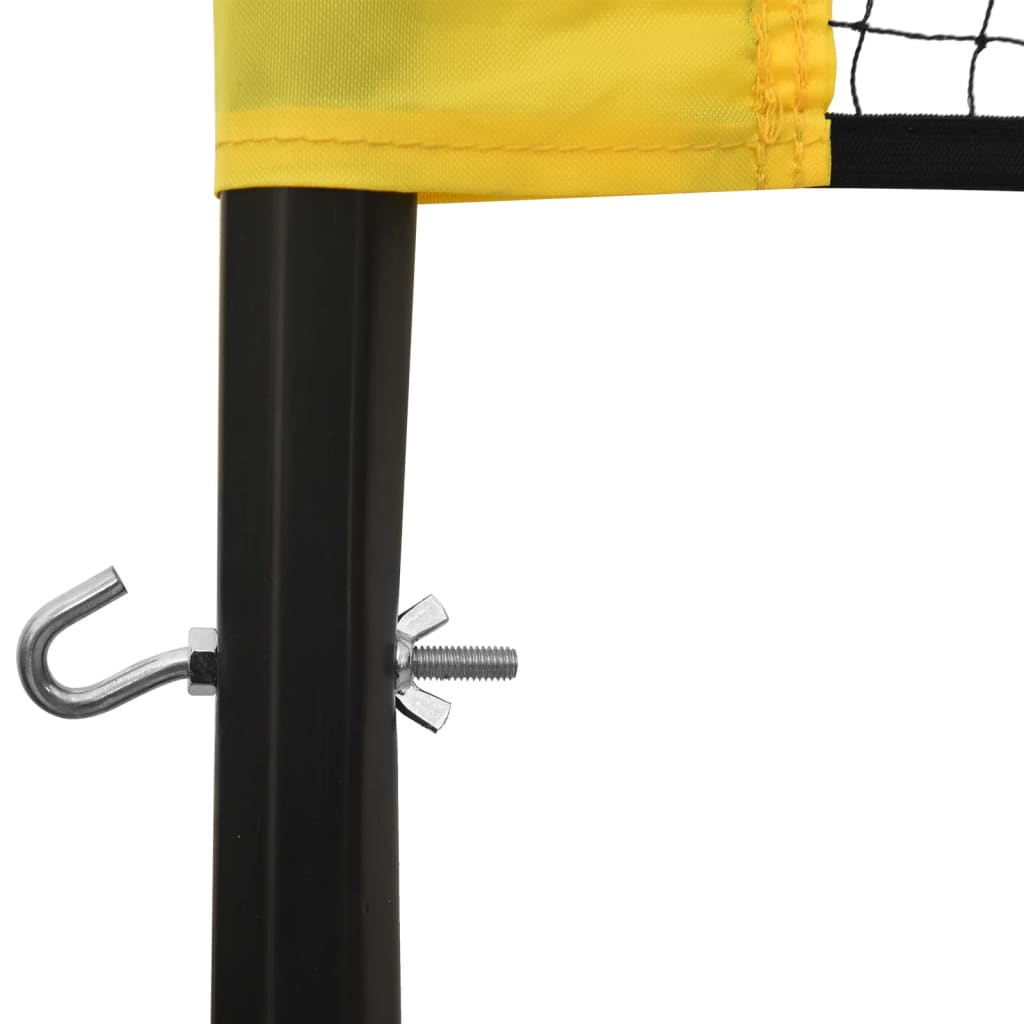 vidaXL Plasă de badminton, galben și negru, 600x155 cm, țesătură PE vidaXL Plasă de badminton, galben și negru, 600x155 cm, țesătură PE