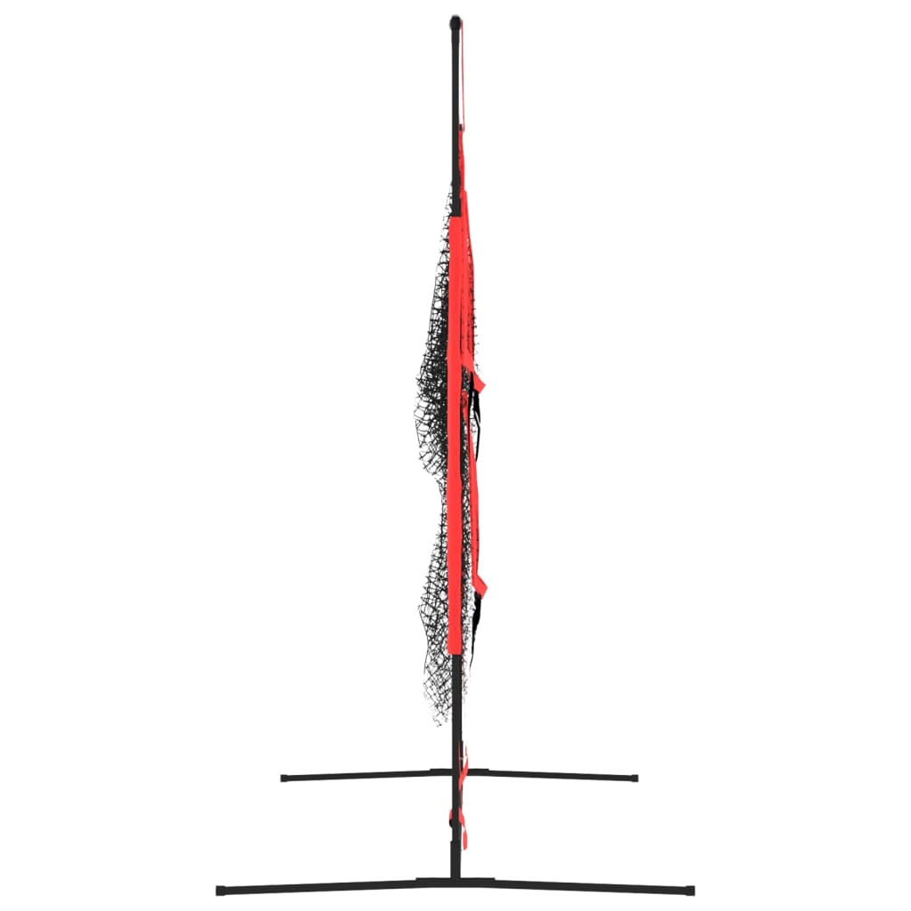 vidaXL Plasă de baseball portabilă negru/roșu 183x105x183 cm poliester vidaXL Plasă de baseball portabilă negru/roșu 183x105x183 cm poliester