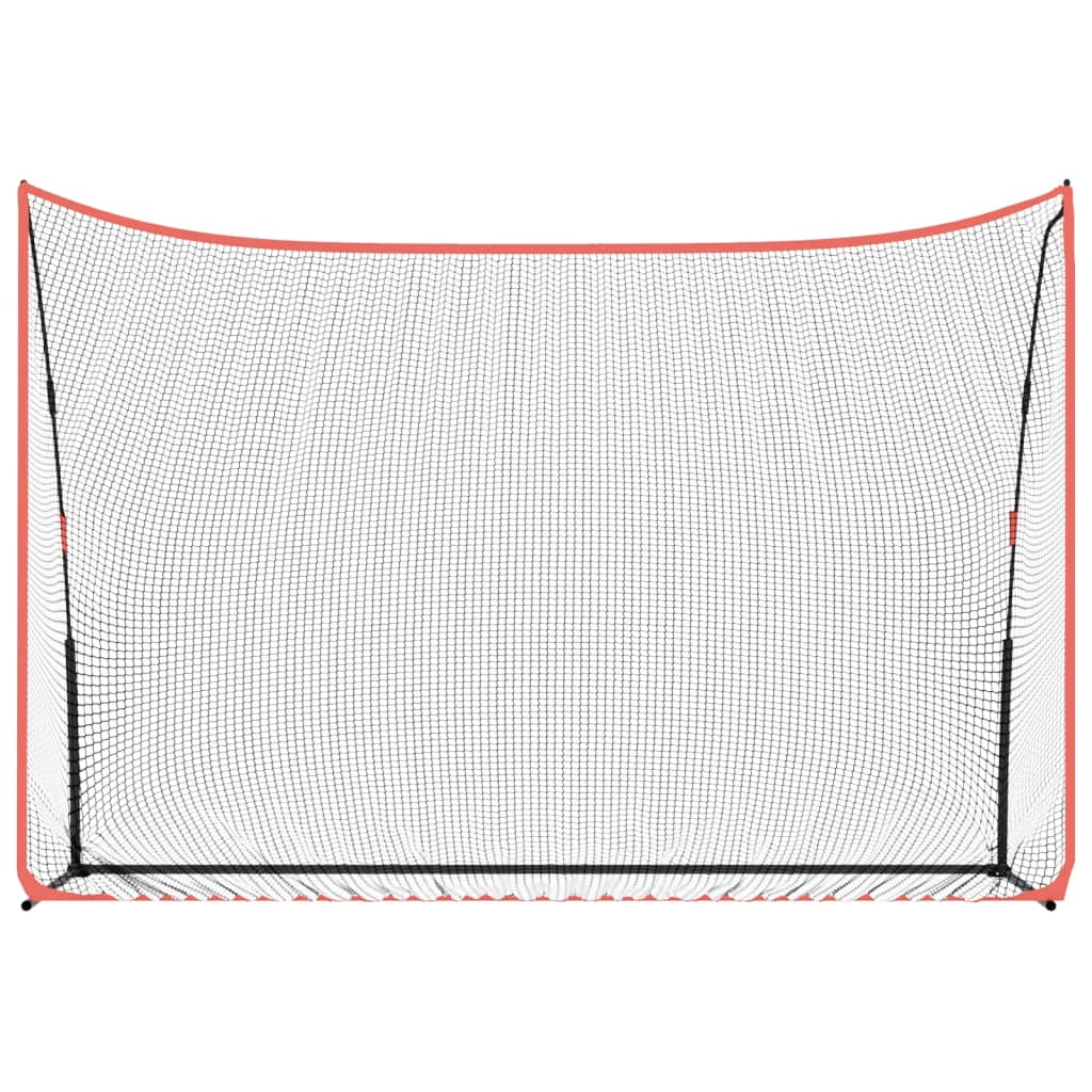 vidaXL Plasă antrenament golf, negru și roșu, 305x91x213 cm, poliester vidaXL Plasă antrenament golf, negru și roșu, 305x91x213 cm, poliester