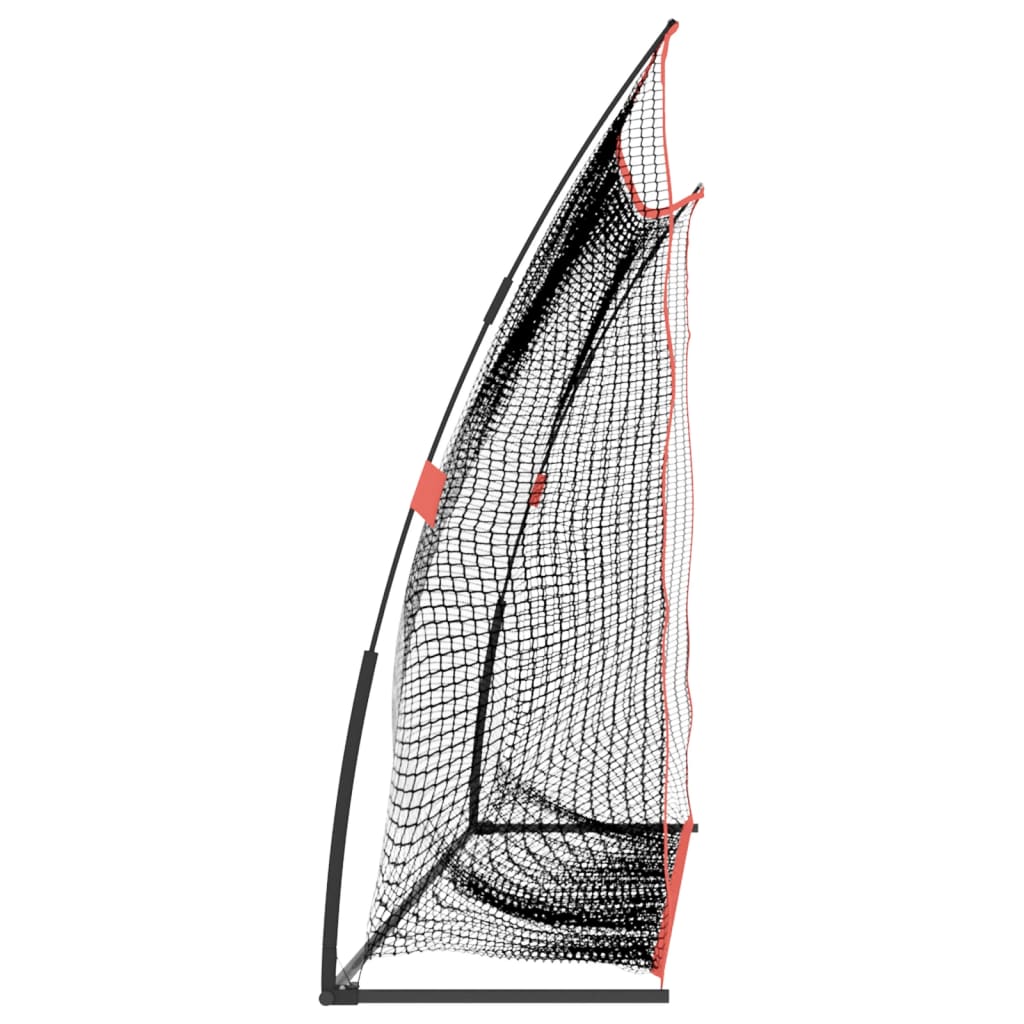 vidaXL Plasă antrenament golf, negru și roșu, 305x91x213 cm, poliester vidaXL Plasă antrenament golf, negru și roșu, 305x91x213 cm, poliester