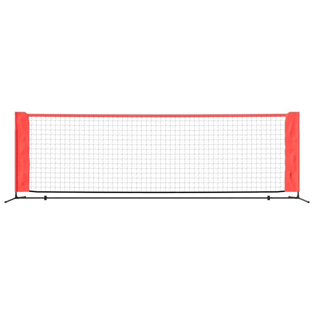 vidaXL Plasă de tenis, negru și roșu, 300x100x87 cm, poliester vidaXL Plasă de tenis, negru și roșu, 300x100x87 cm, poliester