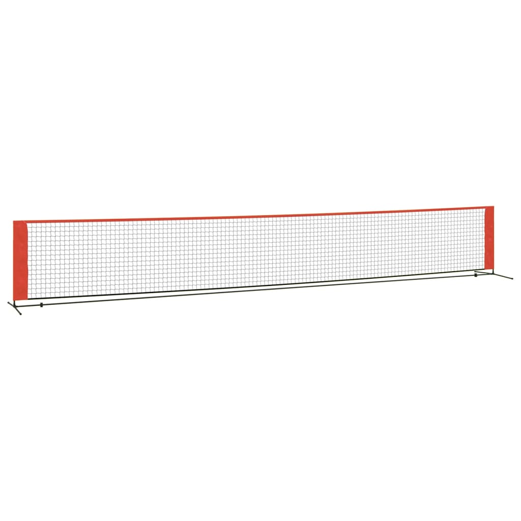vidaXL Plasă de tenis, negru și roșu, 600x100x87 cm, poliester vidaXL Plasă de tenis, negru și roșu, 600x100x87 cm, poliester