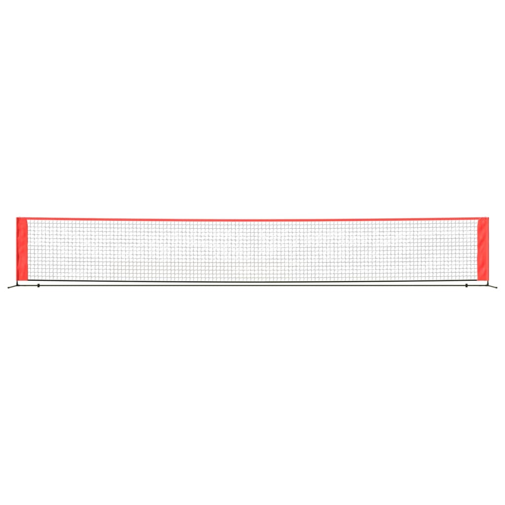 vidaXL Plasă de tenis, negru și roșu, 600x100x87 cm, poliester vidaXL Plasă de tenis, negru și roșu, 600x100x87 cm, poliester