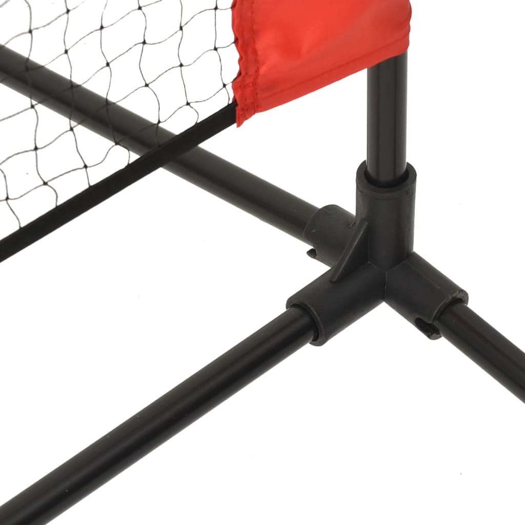 vidaXL Plasă de tenis, negru și roșu, 600x100x87 cm, poliester vidaXL Plasă de tenis, negru și roșu, 600x100x87 cm, poliester