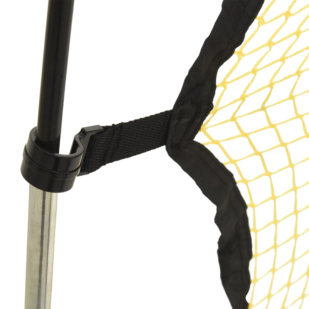 vidaXL Plasă rebounder fotbal, negru și galben 183x85x120 cm poliester vidaXL Plasă rebounder fotbal, negru și galben 183x85x120 cm poliester