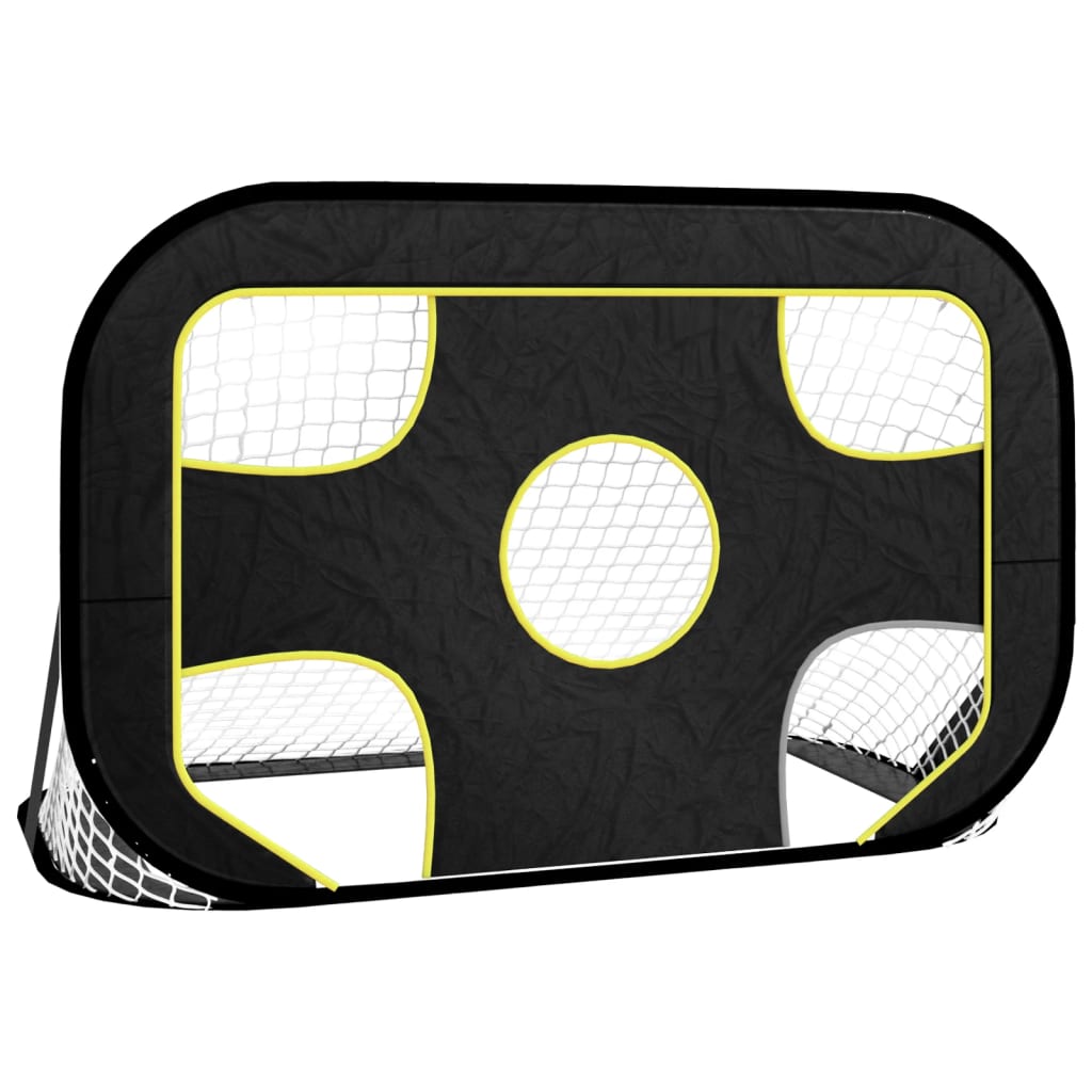 vidaXL Plasă de poartă de fotbal cu țintă 120x80x80 cm poliester vidaXL Plasă de poartă de fotbal cu țintă 120x80x80 cm poliester