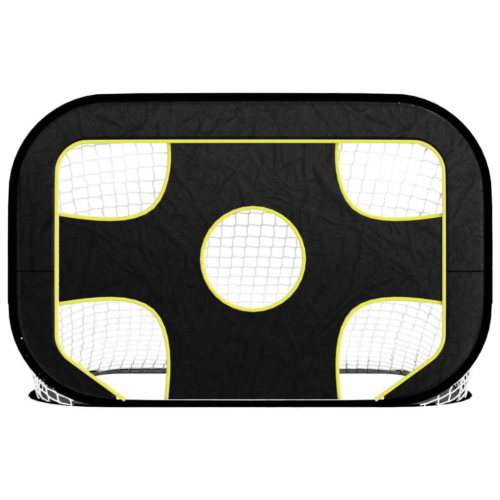 vidaXL Plasă de poartă de fotbal cu țintă 120x80x80 cm poliester vidaXL Plasă de poartă de fotbal cu țintă 120x80x80 cm poliester