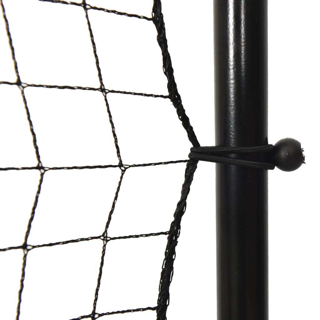 vidaXL Plasă de ricoșeu fotbal, negru, 366x90x183 cm, HDPE vidaXL Plasă de ricoșeu fotbal, negru, 366x90x183 cm, HDPE