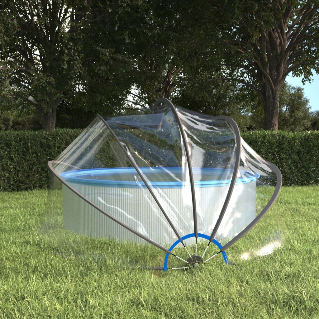 vidaXL Cupolă pentru piscină, 376x188 cm, PVC, rotund vidaXL Cupolă pentru piscină, 376x188 cm, PVC, rotund