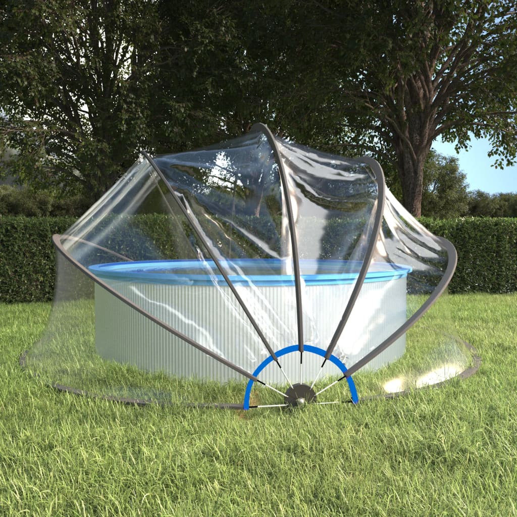 vidaXL Cupolă pentru piscină, 467x234 cm, PVC, rotund vidaXL Cupolă pentru piscină, 467x234 cm, PVC, rotund