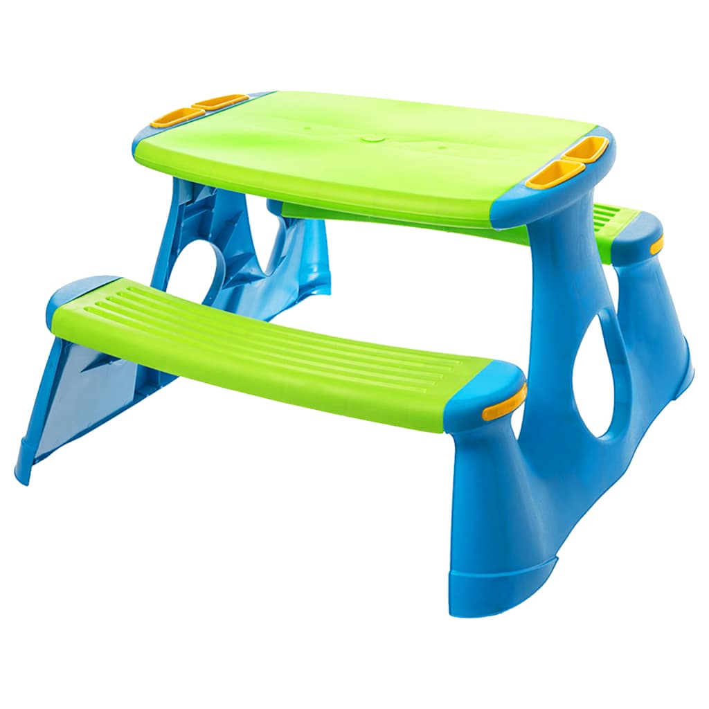 vidaXL Bancă de picnic pentru copii 89,5x84,5x48 cm polipropilenă vidaXL Bancă de picnic pentru copii 89,5x84,5x48 cm polipropilenă