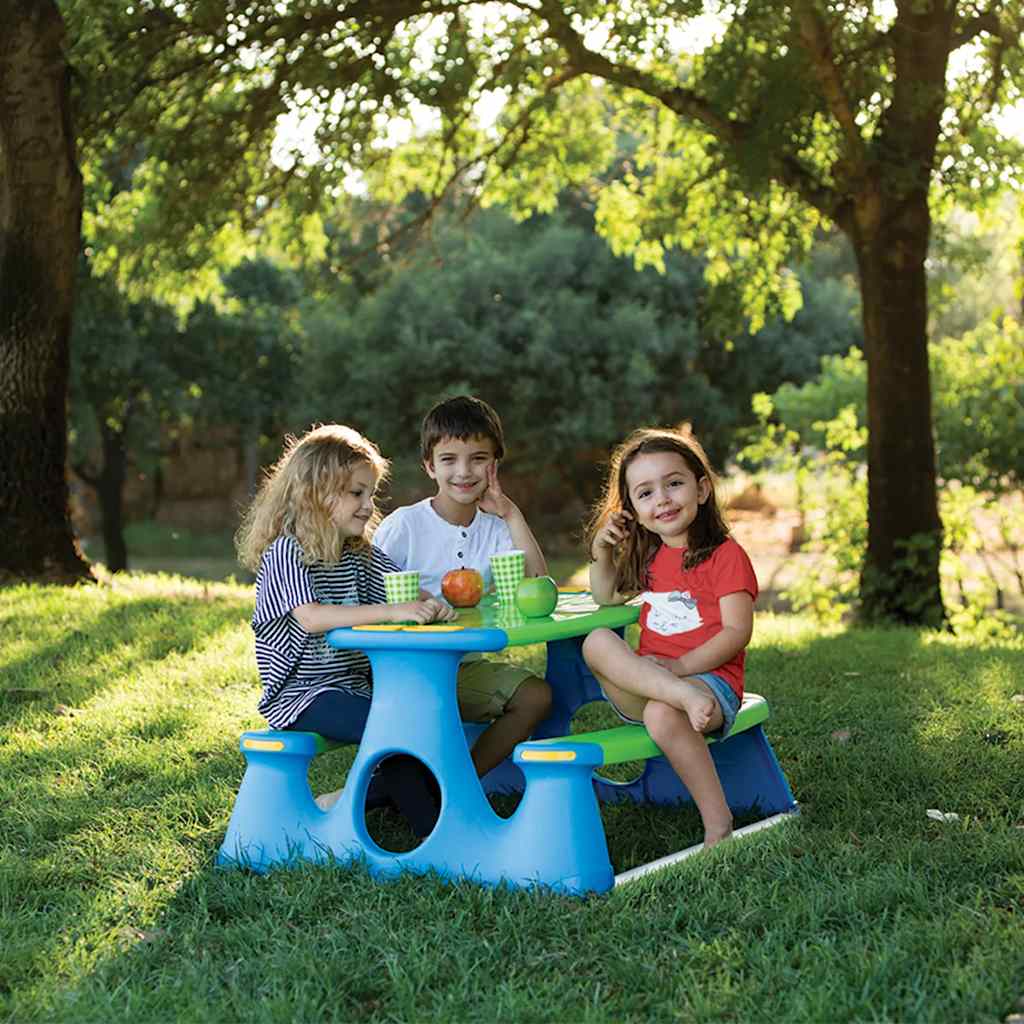vidaXL Bancă de picnic pentru copii 89,5x84,5x48 cm polipropilenă vidaXL Bancă de picnic pentru copii 89,5x84,5x48 cm polipropilenă