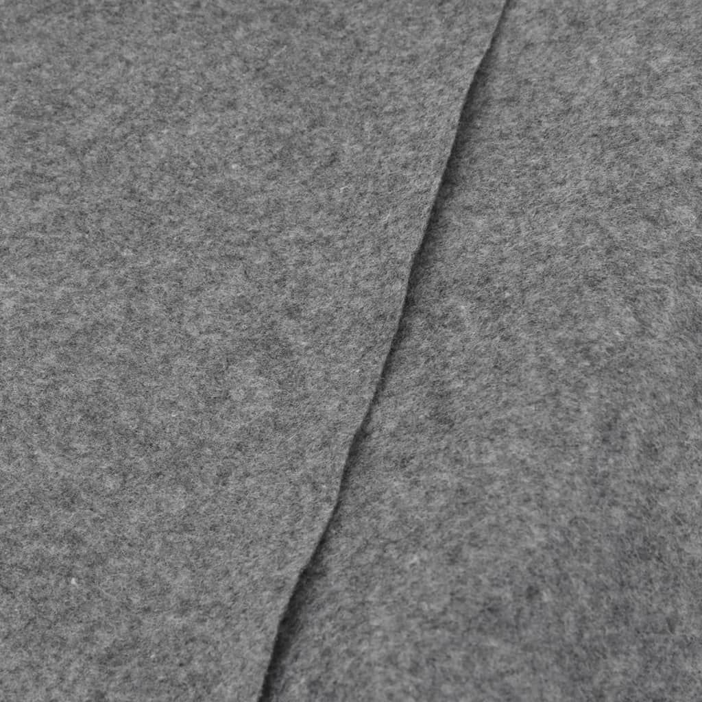vidaXL Acoperire geotextil piscină, gri deschis, Ø244 cm, poliester vidaXL Acoperire geotextil piscină, gri deschis, Ø244 cm, poliester