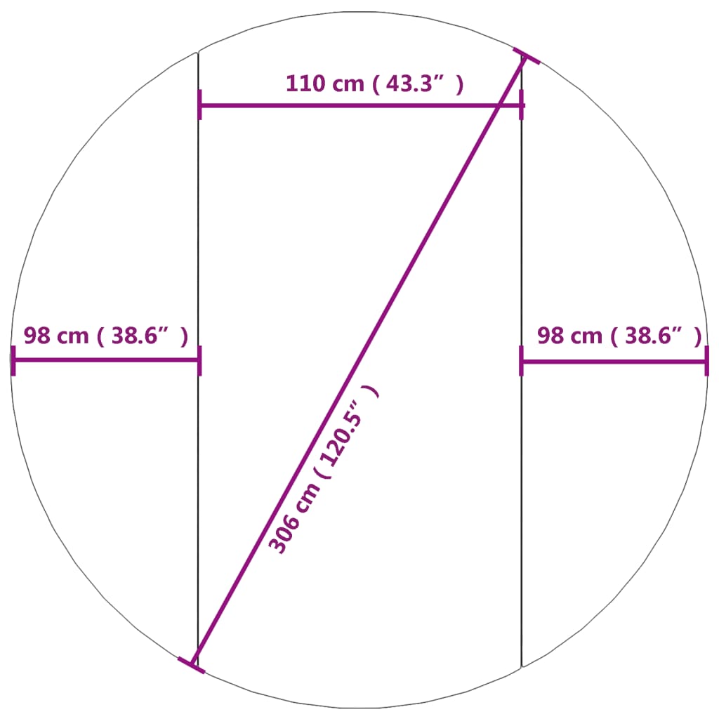 vidaXL Acoperire geotextil piscină, gri deschis, Ø306 cm, poliester vidaXL Acoperire geotextil piscină, gri deschis, Ø306 cm, poliester