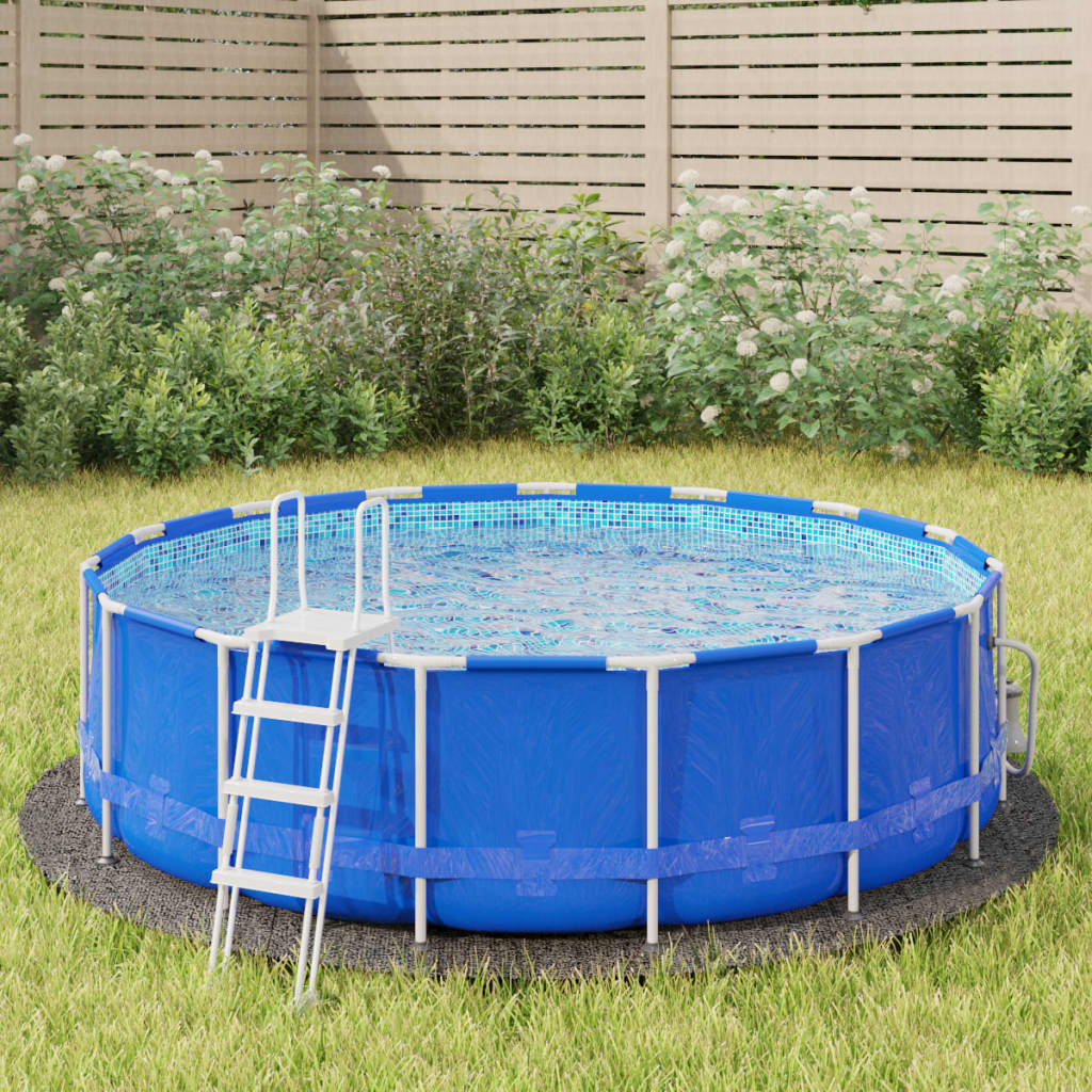 vidaXL Acoperire geotextil piscină, gri deschis, Ø306 cm, poliester vidaXL Acoperire geotextil piscină, gri deschis, Ø306 cm, poliester