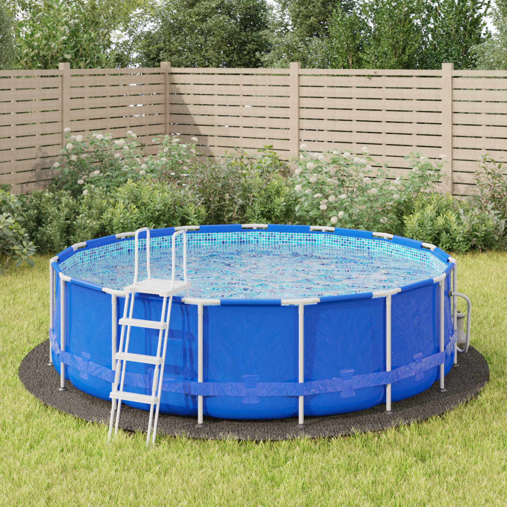 vidaXL Acoperire geotextil piscină, gri deschis, Ø428 cm, poliester vidaXL Acoperire geotextil piscină, gri deschis, Ø428 cm, poliester