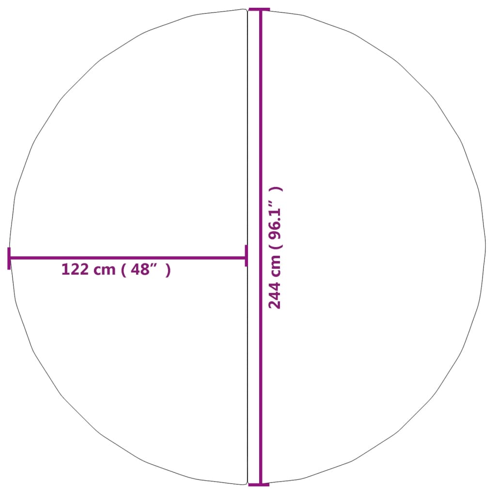 vidaXL Acoperire geotextil piscină, gri deschis, Ø244 cm, poliester vidaXL Acoperire geotextil piscină, gri deschis, Ø244 cm, poliester