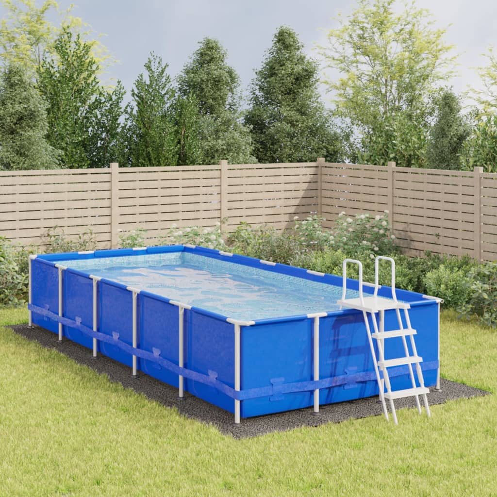 vidaXL Acoperire geotextil piscină, gri deschis, 820x420 cm, poliester vidaXL Acoperire geotextil piscină, gri deschis, 820x420 cm, poliester