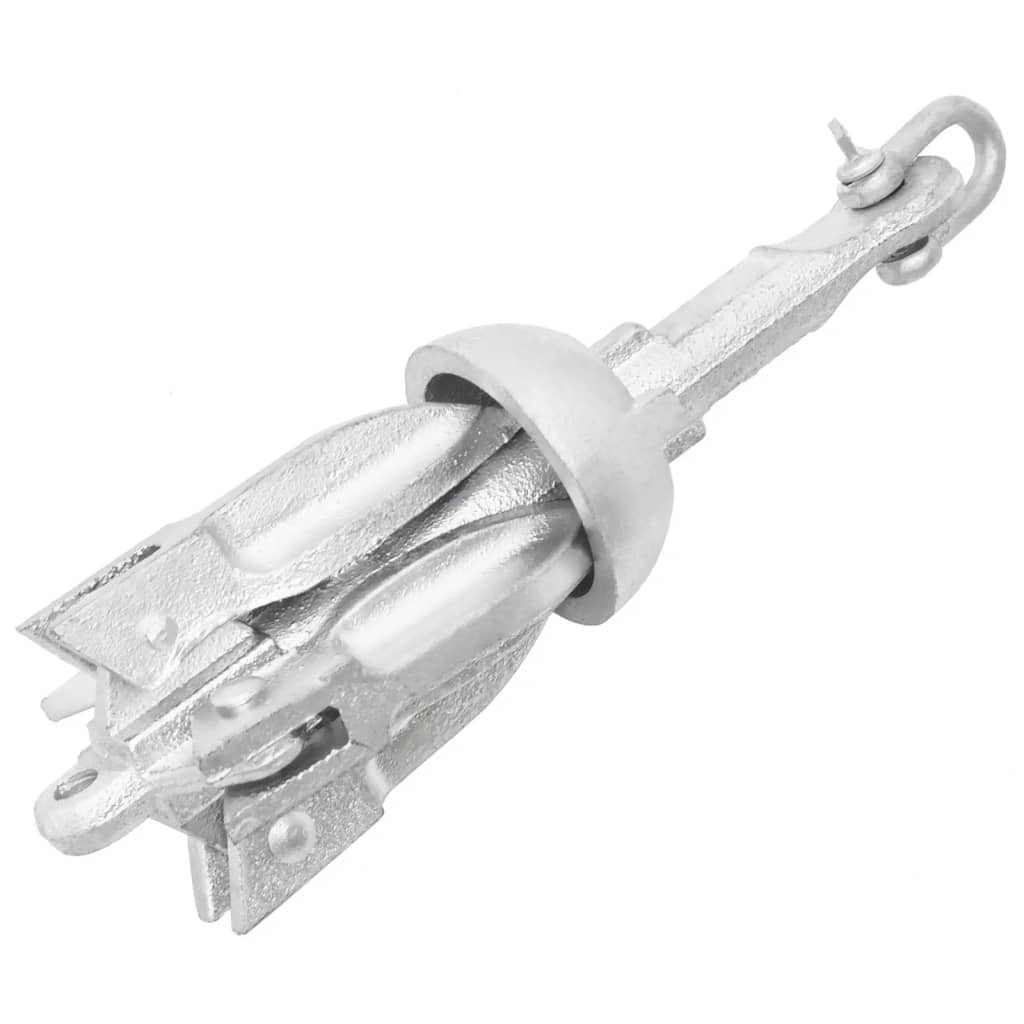 vidaXL Ancoră pliabilă argintie 0,7 kg, fontă galvanizată la cald vidaXL Ancoră pliabilă argintie 0,7 kg, fontă galvanizată la cald
