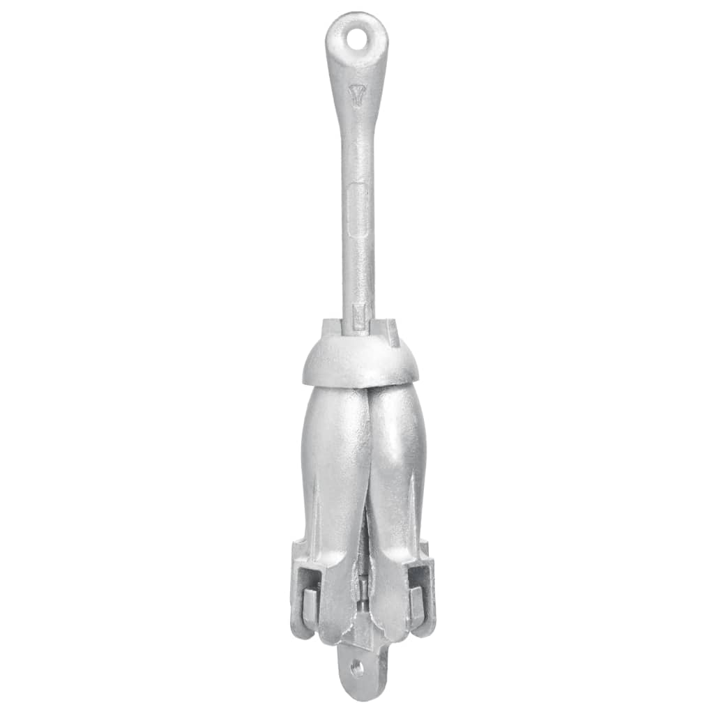 vidaXL Ancoră pliabilă argintie 4 kg, fontă galvanizată la cald vidaXL Ancoră pliabilă argintie 4 kg, fontă galvanizată la cald