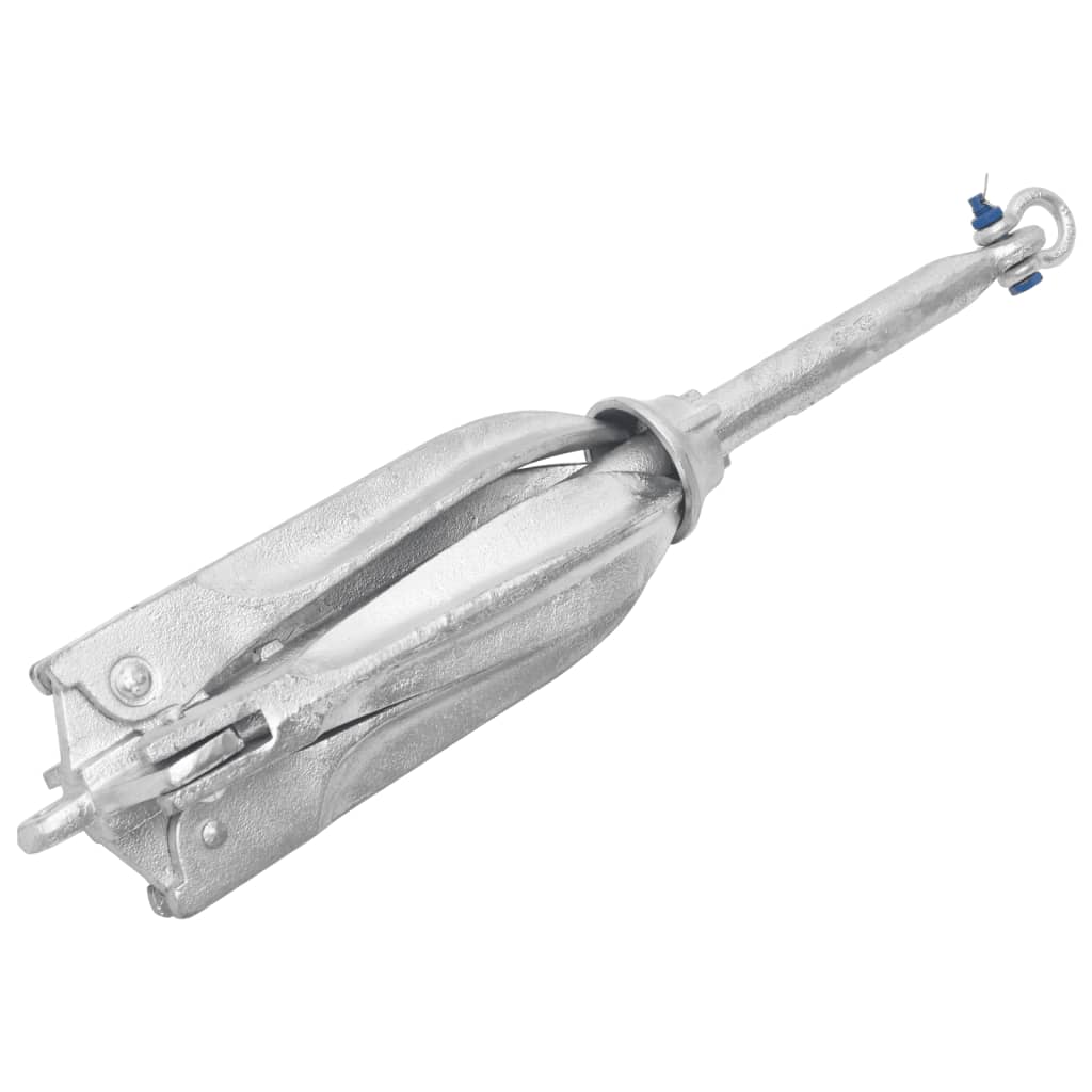 vidaXL Ancoră pliabilă cu funie, 10 kg, fontă galvanizată la cald vidaXL Ancoră pliabilă cu funie, 10 kg, fontă galvanizată la cald