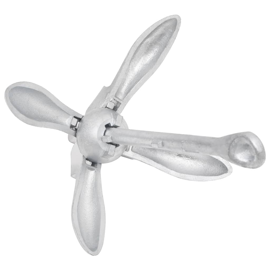 vidaXL Ancoră pliabilă, argintiu, 2,5 kg, fier maleabil vidaXL Ancoră pliabilă, argintiu, 2,5 kg, fier maleabil