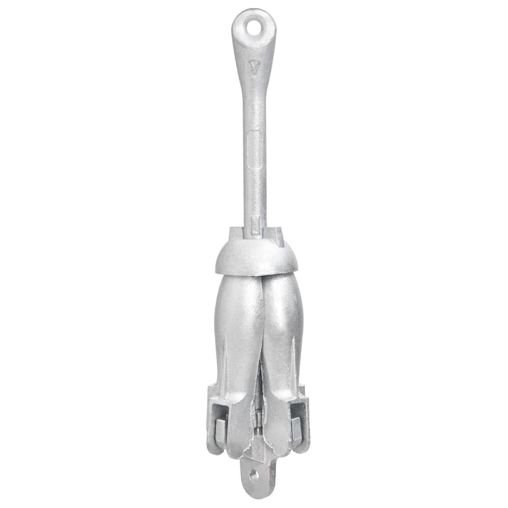 vidaXL Ancoră pliabilă cu funie, argintiu, 3,2 kg, fier maleabil vidaXL Ancoră pliabilă cu funie, argintiu, 3,2 kg, fier maleabil