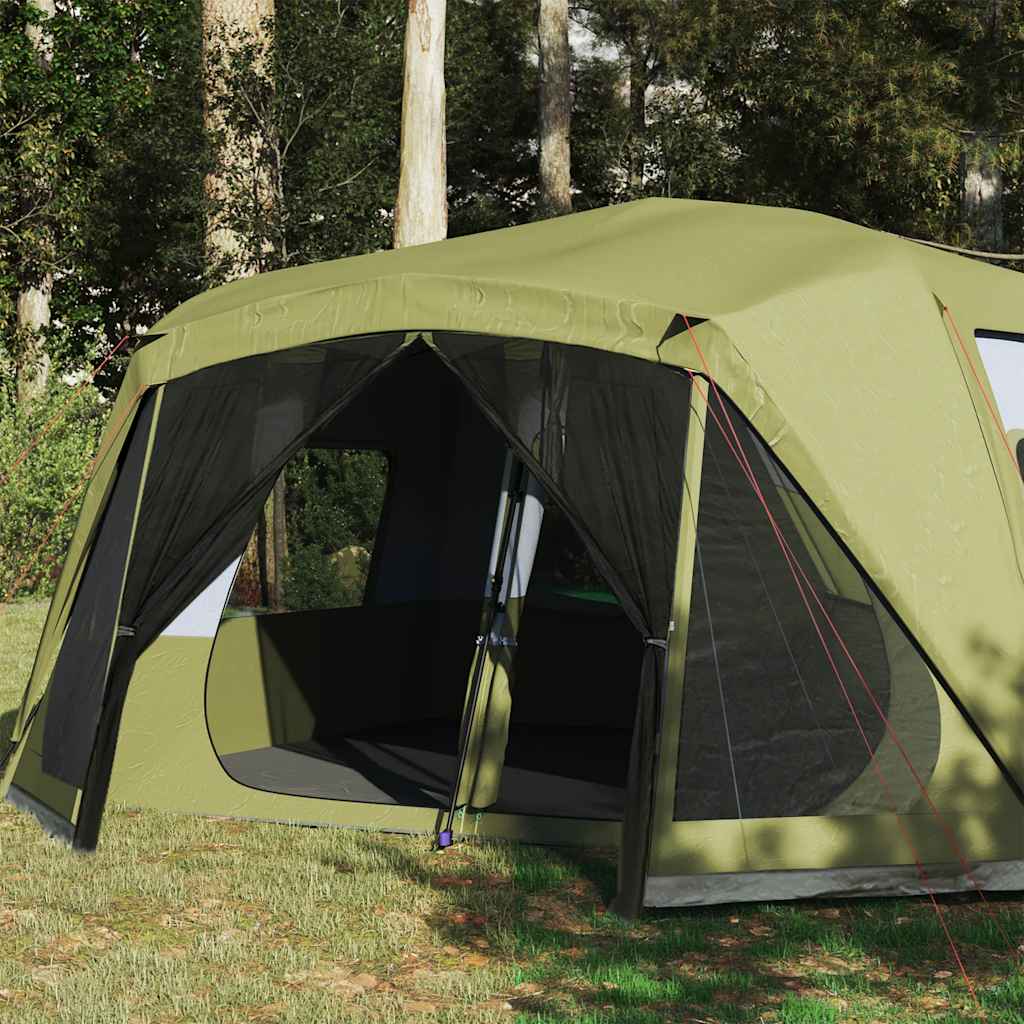 vidaXL Cort de familie 10 persoane, verde, setare rapidă, impermeabil vidaXL Cort de familie 10 persoane, verde, setare rapidă, impermeabil