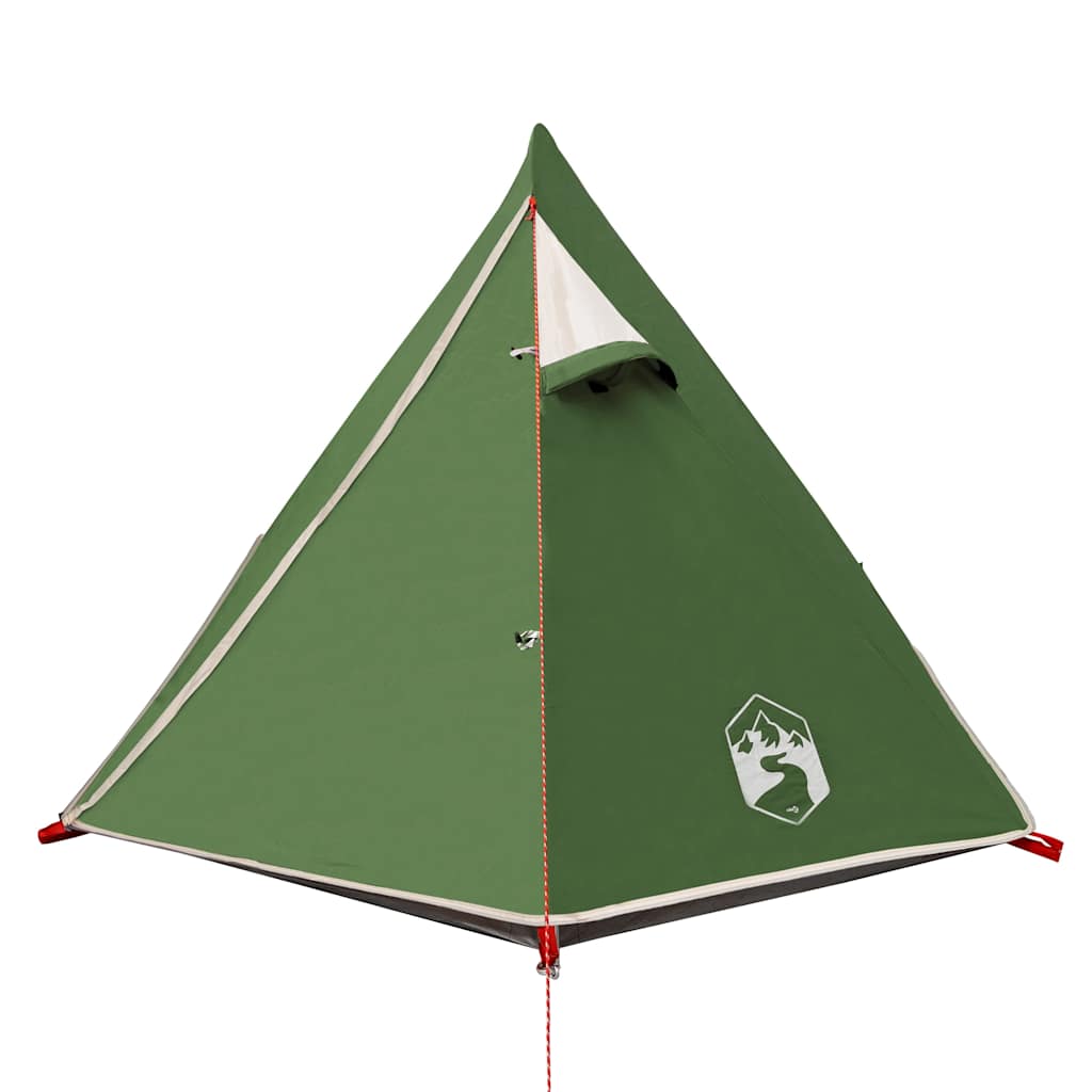 vidaXL Cort de camping cupolă pentru 2 persoane, verde, impermeabil
