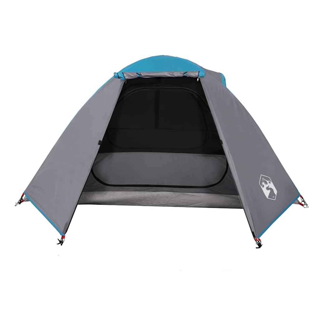 vidaXL Cort de camping cupolă pentru 2 persoane, albastru, impermeabil