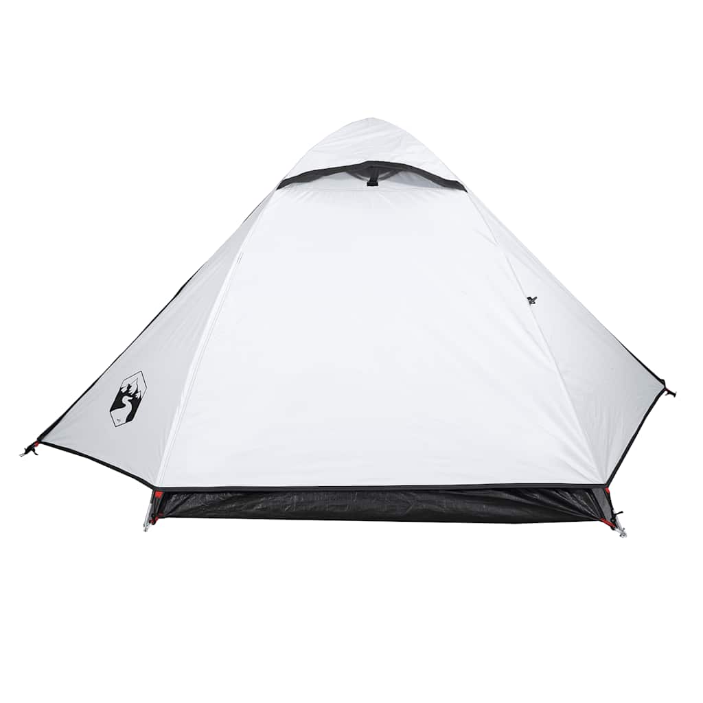 vidaXL Cort camping cupolă 2 persoane alb, țesătură opacă, impermeabil vidaXL Cort camping cupolă 2 persoane alb, țesătură opacă, impermeabil