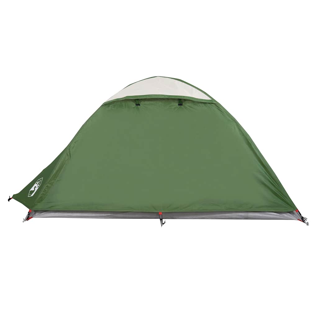 vidaXL Cort de camping cupolă pentru 2 persoane, verde, impermeabil