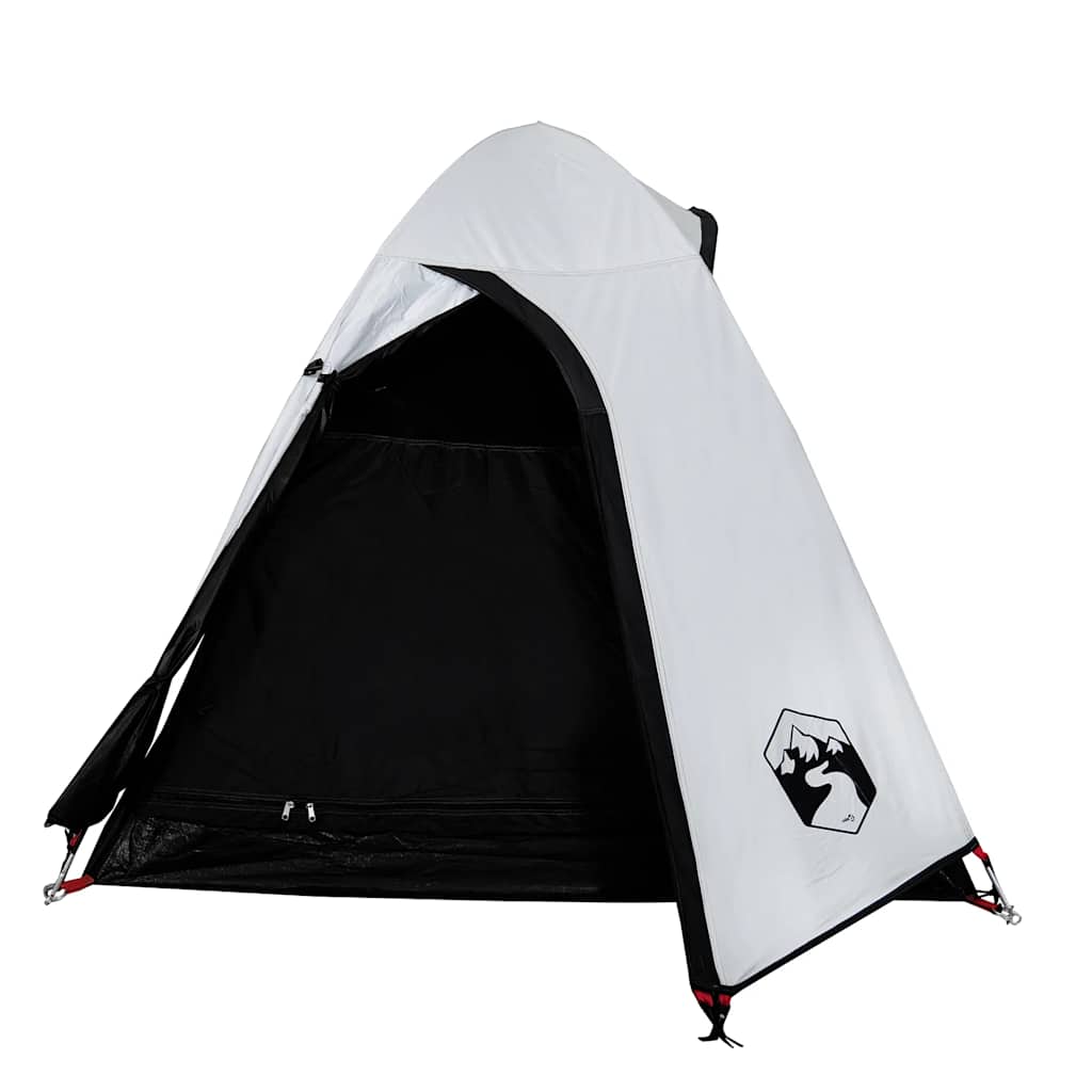 vidaXL Cort camping cupolă 2 persoane alb, țesătură opacă, impermeabil vidaXL Cort camping cupolă 2 persoane alb, țesătură opacă, impermeabil