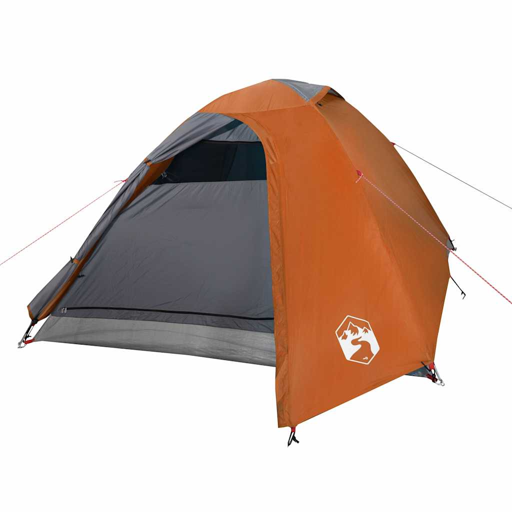 vidaXL Cort de camping cupolă 3 persoane, portocaliu, impermeabil vidaXL Cort de camping cupolă 3 persoane, portocaliu, impermeabil