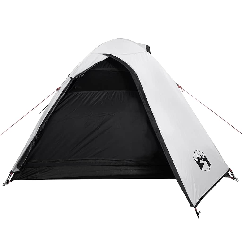 vidaXL Cort camping cupolă 2 persoane alb, țesătură opacă, impermeabil vidaXL Cort camping cupolă 2 persoane alb, țesătură opacă, impermeabil