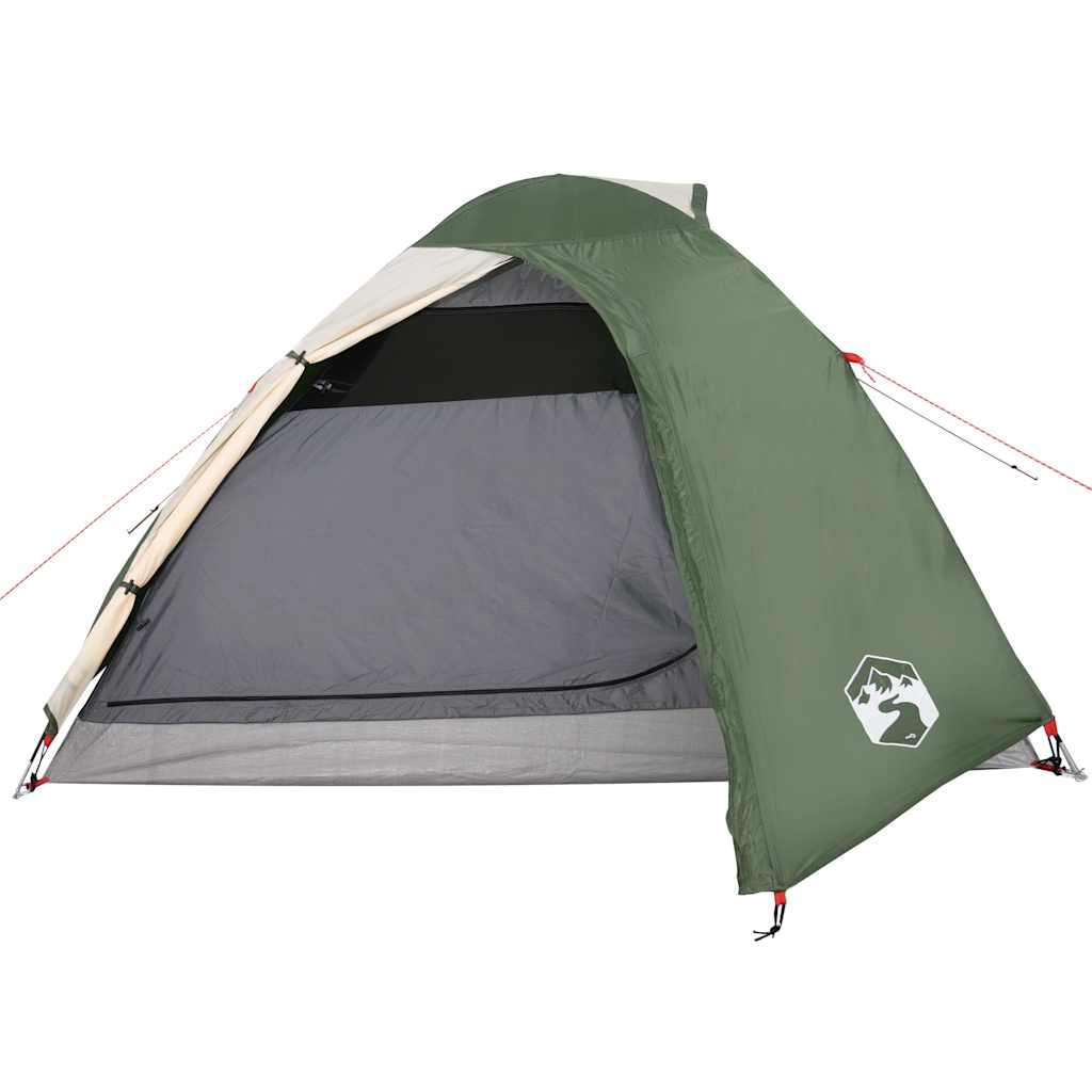 vidaXL Cort de camping cupolă pentru 4 persoane, verde, impermeabil