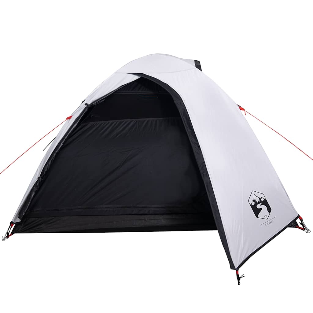 vidaXL Cort camping cupolă 4 persoane alb, țesătură opacă, impermeabil vidaXL Cort camping cupolă 4 persoane alb, țesătură opacă, impermeabil