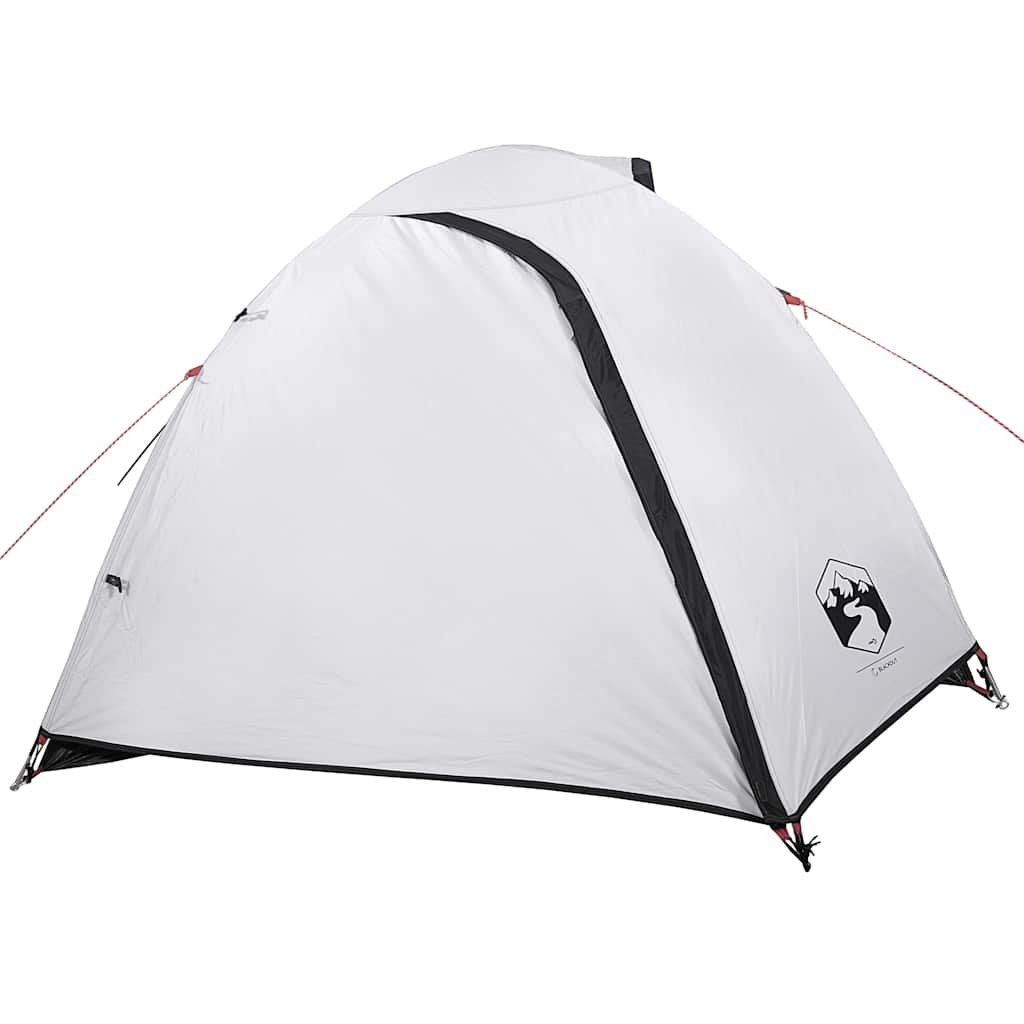vidaXL Cort camping cupolă 4 persoane alb, țesătură opacă, impermeabil vidaXL Cort camping cupolă 4 persoane alb, țesătură opacă, impermeabil