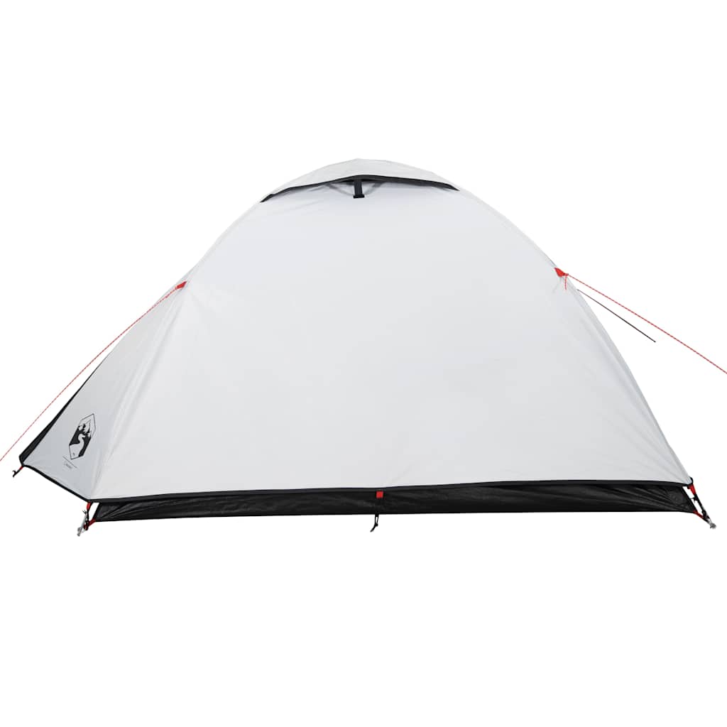 vidaXL Cort camping cupolă 4 persoane alb, țesătură opacă, impermeabil vidaXL Cort camping cupolă 4 persoane alb, țesătură opacă, impermeabil