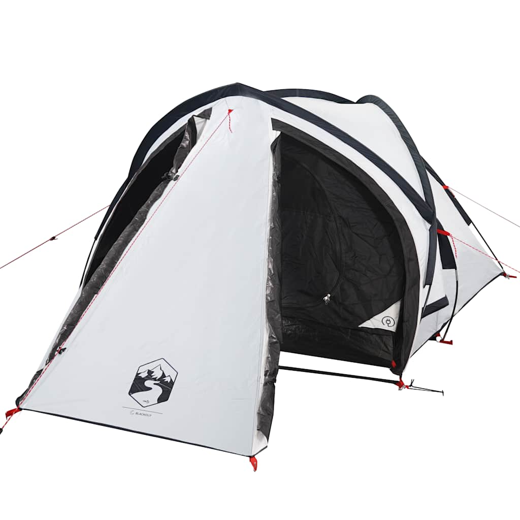 vidaXL Cort camping cupolă 2 persoane alb, țesătură opacă, impermeabil vidaXL Cort camping cupolă 2 persoane alb, țesătură opacă, impermeabil