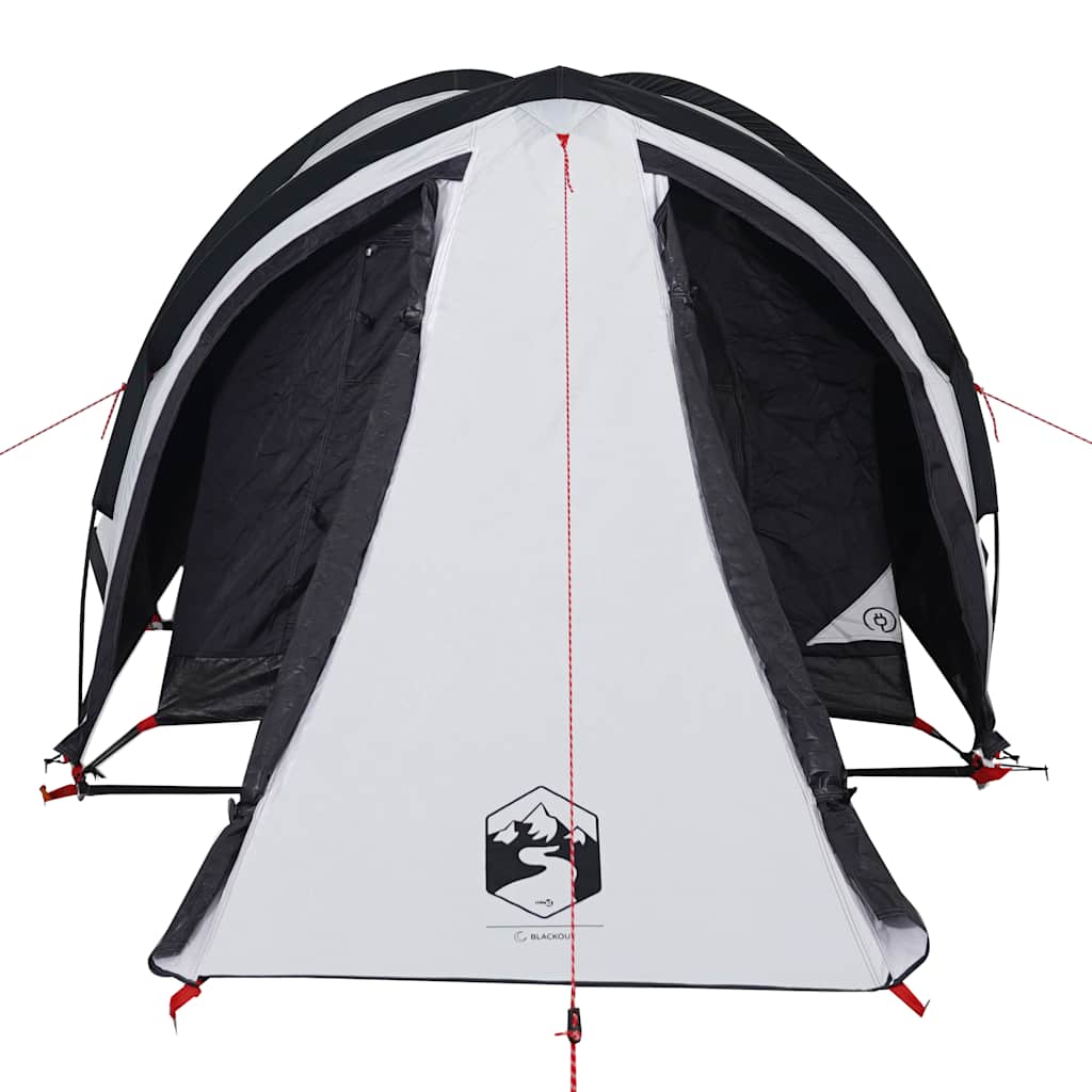 vidaXL Cort camping cupolă 2 persoane alb, țesătură opacă, impermeabil vidaXL Cort camping cupolă 2 persoane alb, țesătură opacă, impermeabil