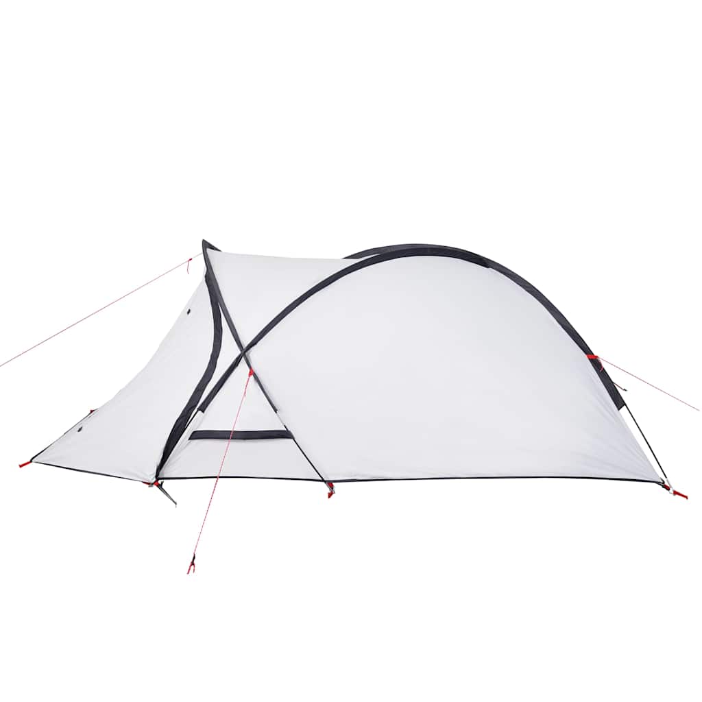 vidaXL Cort camping cupolă 2 persoane alb, țesătură opacă, impermeabil vidaXL Cort camping cupolă 2 persoane alb, țesătură opacă, impermeabil