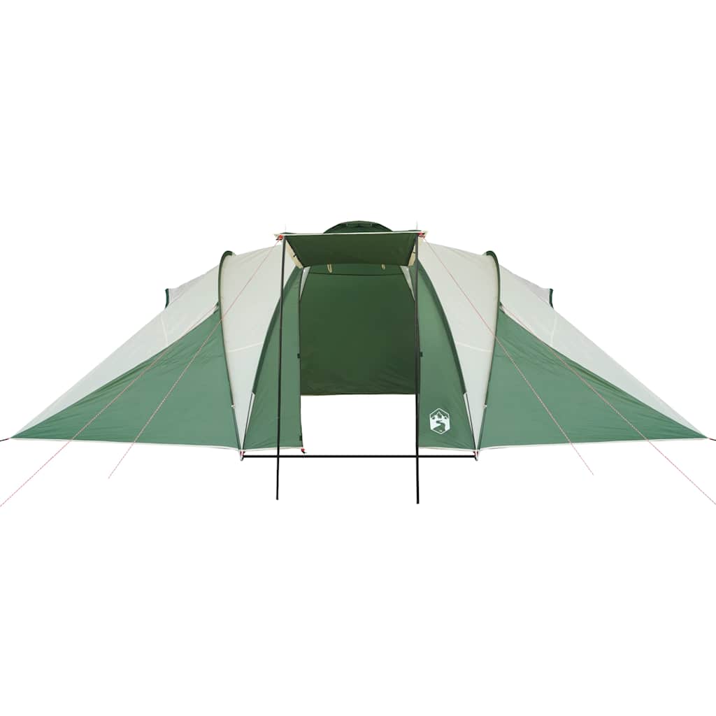 vidaXL Cort de camping cupolă pentru 6 persoane, verde, impermeabil